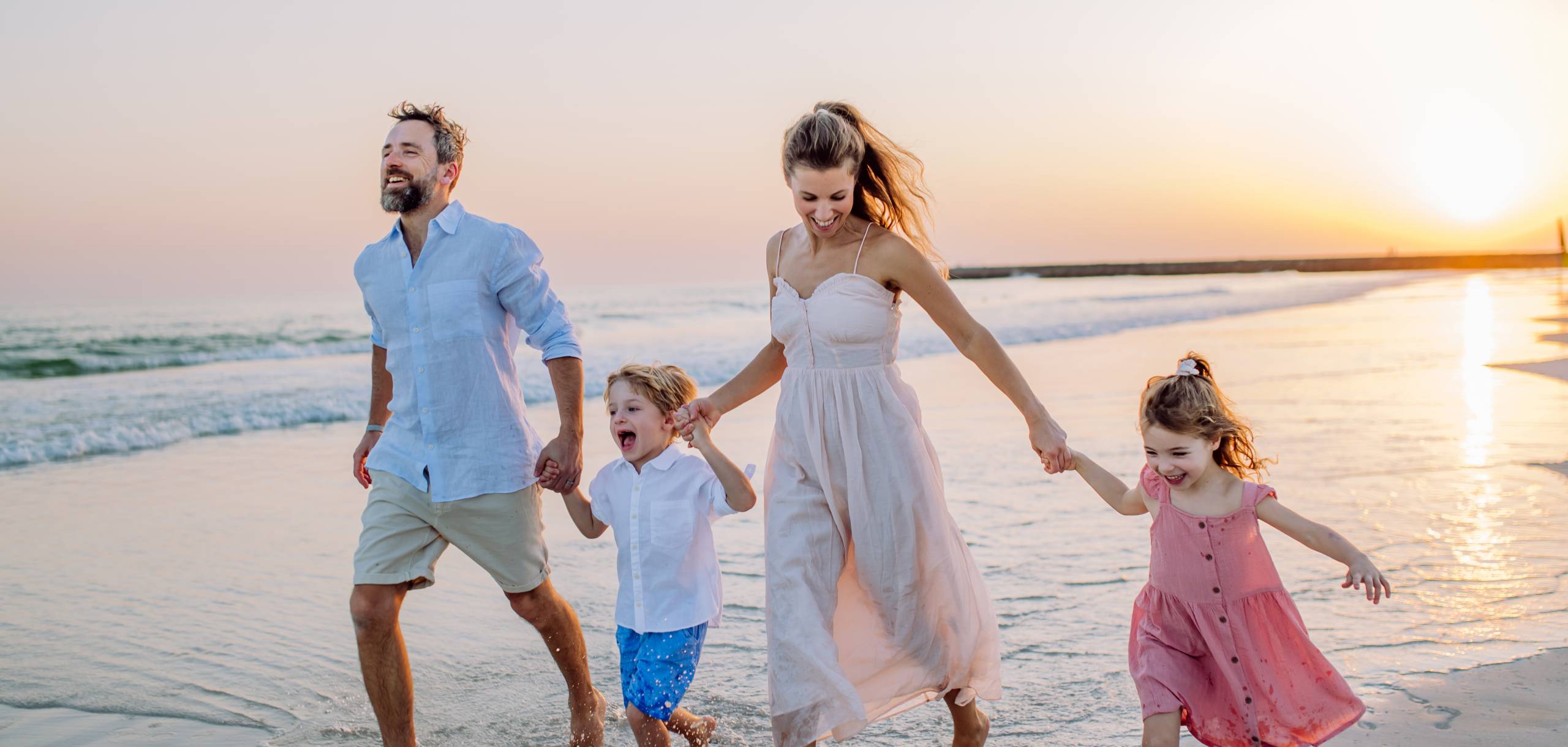 Family sunset Siesta Key